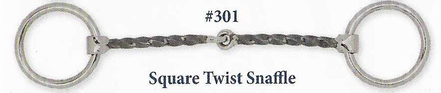 B301 Square Twisted Snaffle