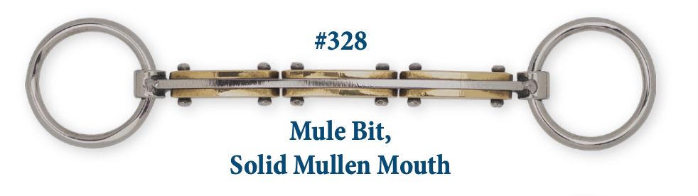 B328 Mule Bit Solid Mullen Mouth