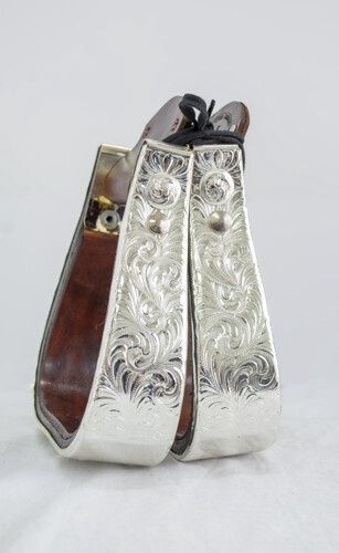 Dale Chavez Silver Stirrups (Dark Oil)