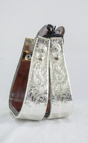 Dale Chavez Silver Stirrups (Dark Oil)