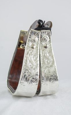 Dale Chavez Silver Stirrups (Dark Oil)