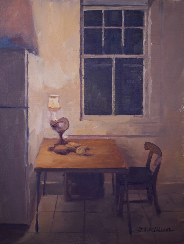 Kitchen Table at Night