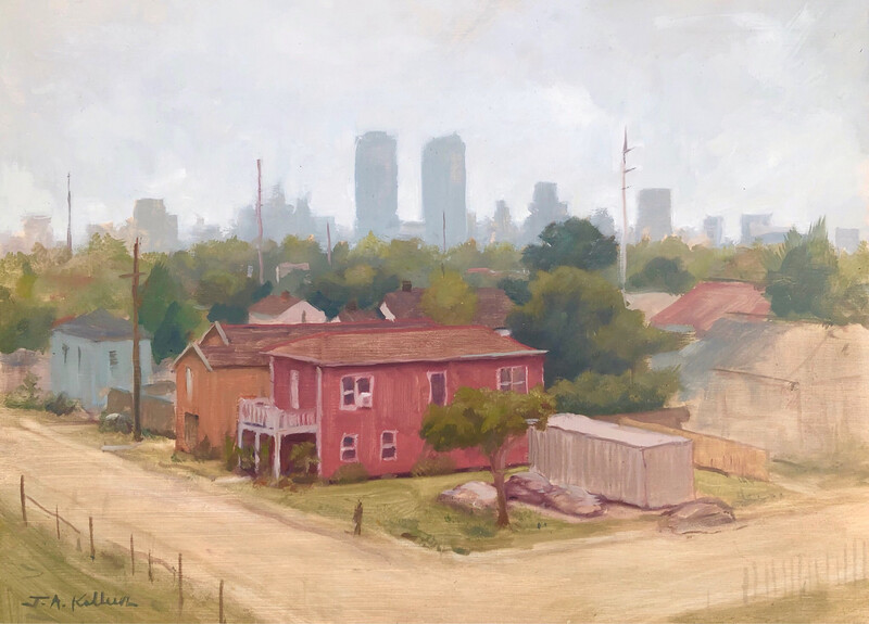 View Downtown From The Galvez Bridge