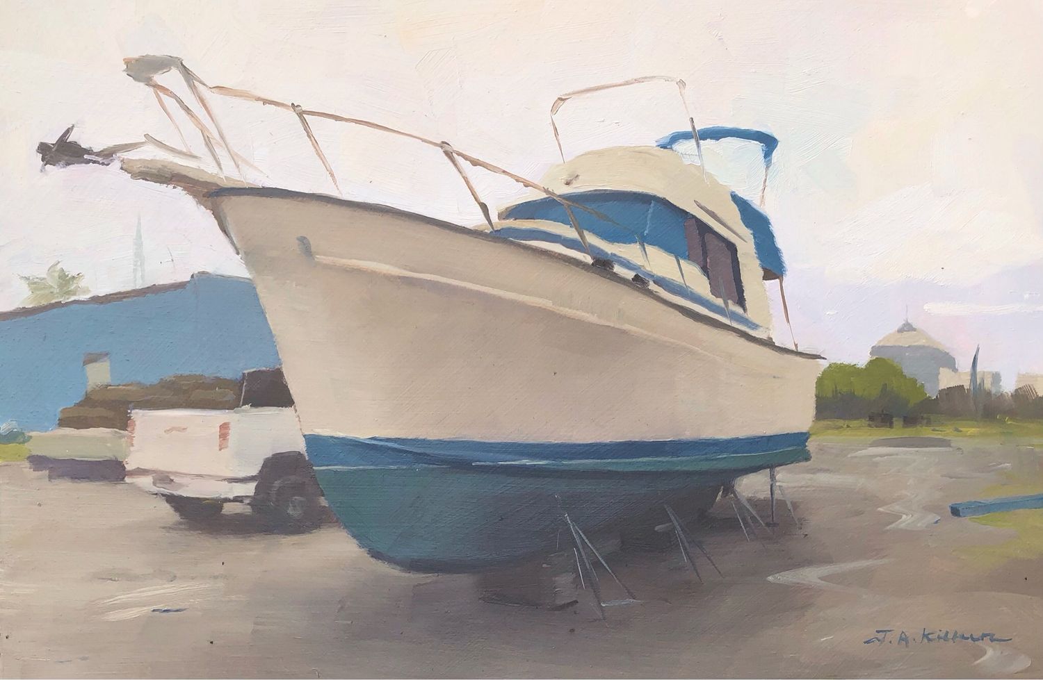 Beached Speed Boat