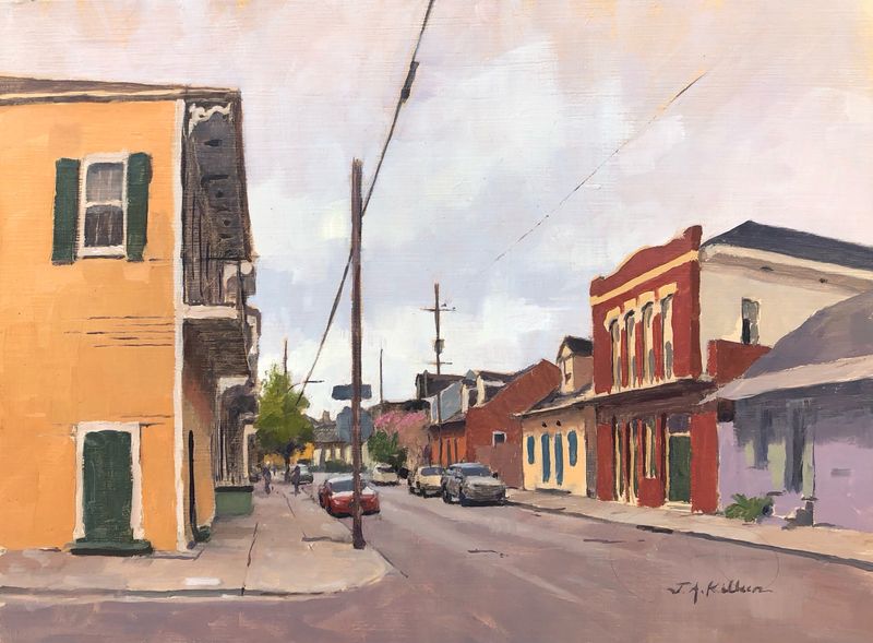 View Up Dauphine Street at Pauger