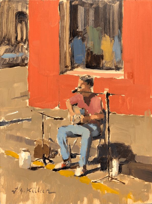 Busking on Royal Street