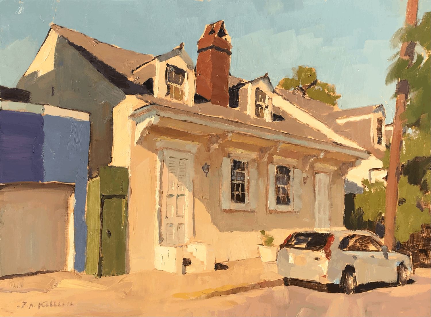White Creole Cottage on Chartres