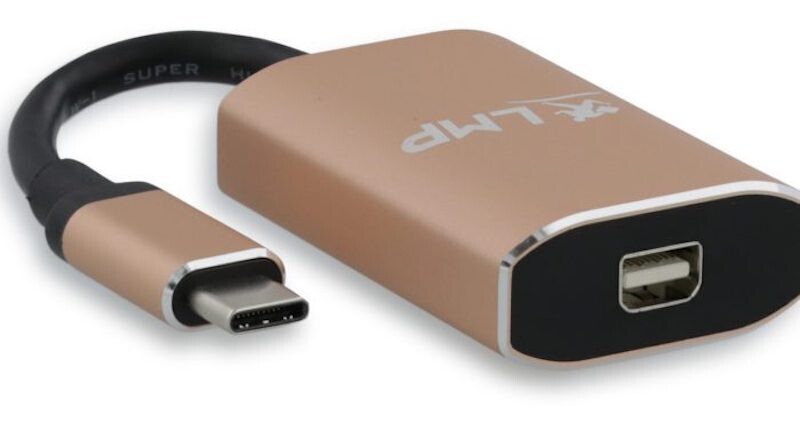 LMP USB-C zu Mini-DisplayPort Adapter, gold LMP USB-C zu Mini-DisplayPort Adapter, gold