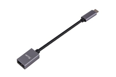 LMP USB-C (m) zu USB A (w) Adapter 15cm, space grau
