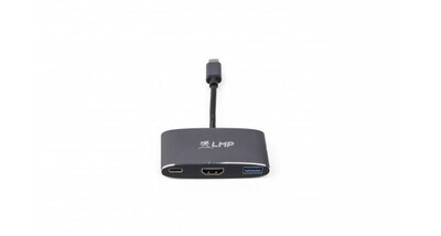 LMP USB-C HDMI & USB 3.0 Multiport Adapter, space grau