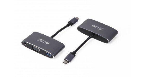 LMP USB-C VGA & USB 3.0 Multiport Adapter, space grau