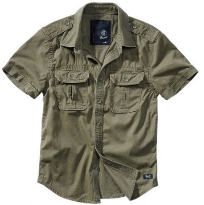 Мужская рубашка Vintage shortsleeve Olive Brandit