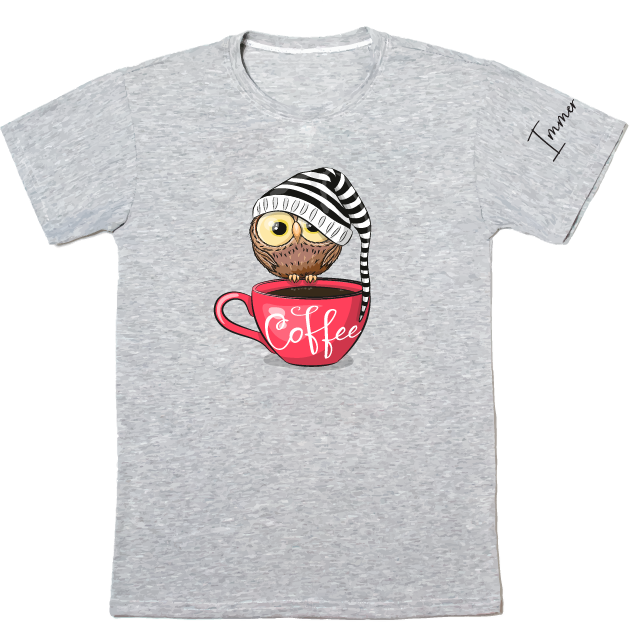 Женская футболка Coffee Grey Immer Zufrieden
