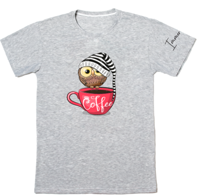 Женская футболка Coffee Grey Immer Zufrieden