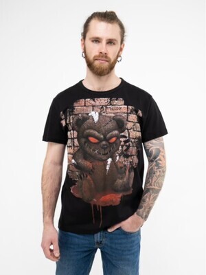 Мужская футболка Zombie Teddy Black Devilfish