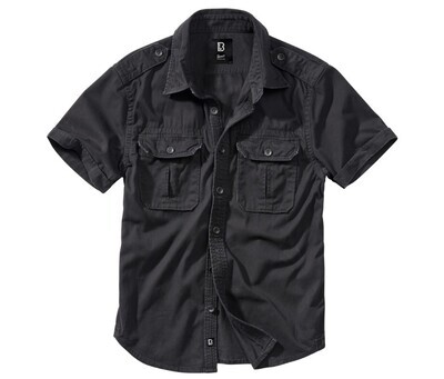 Мужская рубашка Vintage shortsleeve Black Brandit