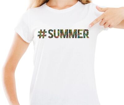 Женская футболка с принтом SUMMER-SF  T-hub