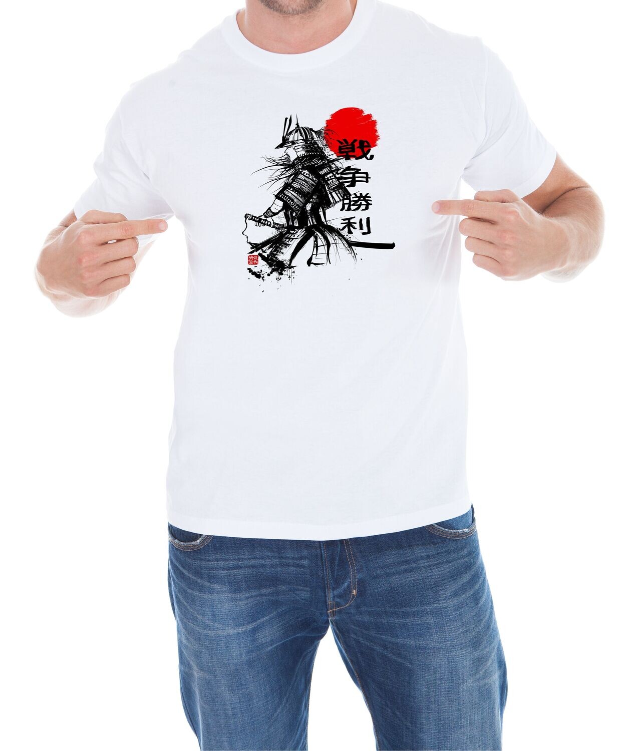 Мужская футболка  с принтом Samurai T-hub