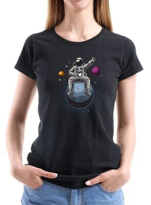 Женская футболка с принтом Astronaut Coffee T-hub