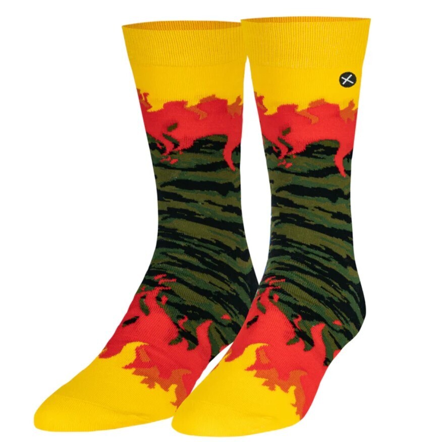 Носки Tiger Camo Flames  ODD SOX