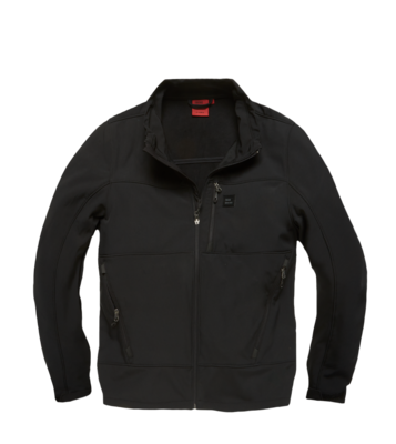 Мужская легкая софтшелл куртка RENZO Softshell Black Vintage Industries
