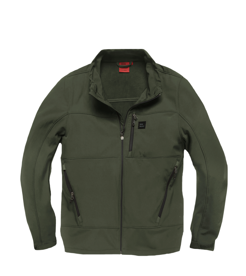 Мужская легкая куртка RENZO Softshell Dark Olive Vintage Industries