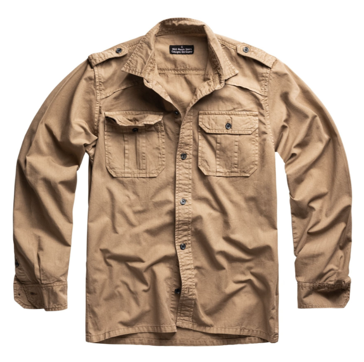 Мужская рубашка с длинным рукавом M65 Beige Surplus