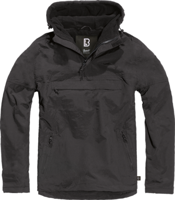 Мужской флисовый анорак Windbreaker Brandit, Black