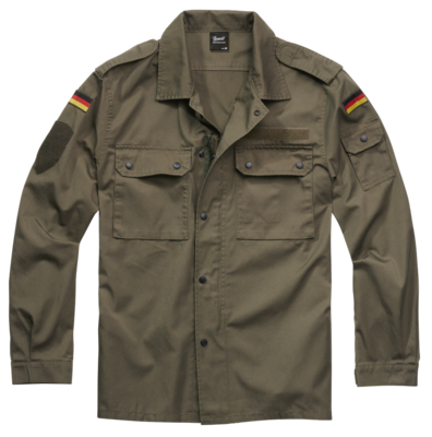 Мужская легкая куртка на молнии BW Feldbluse Brandit, Olive