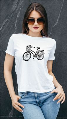 Женская футболка с принтом MY VELO T-HUB