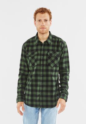 Мужская фланелевая рубашка в клетку Harley Green Vintage Industries