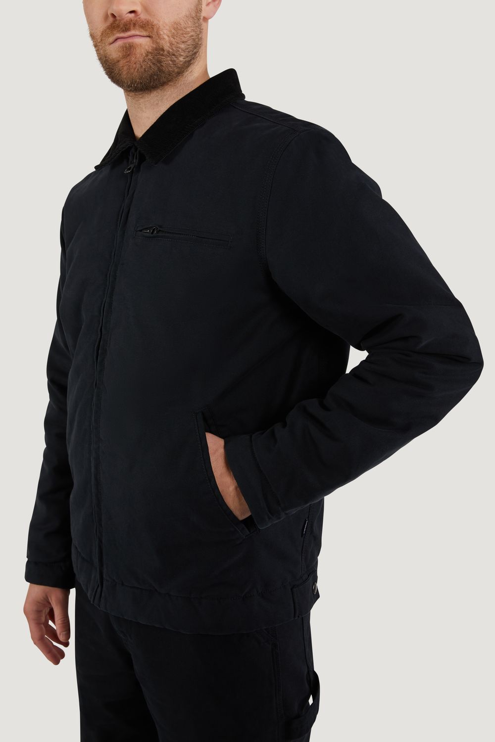 Мужская  демисезонная утеплённая куртка  Osker от Vintage Industries, Black