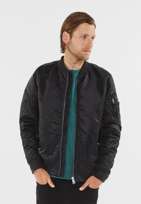 Мужская демисезонная куртка-бомбер Welder Jacket Black Vintage Industries