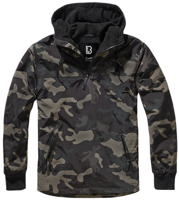 Мужской флисовый анорак Luke Windbreaker Brandit, dark camo