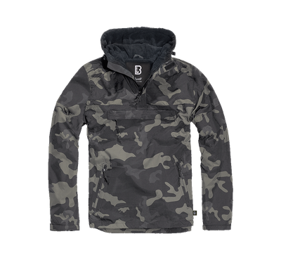 Мужской флисовый анорак Windbreaker Brandit, Dark camo