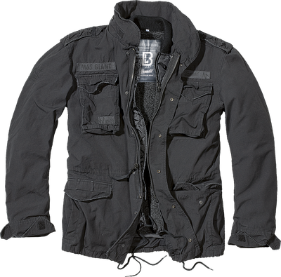 Мужская зимняя куртка с отстегивающимся подкладом M65 Giant Brandit, Black