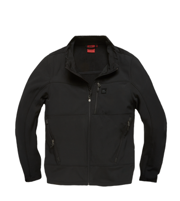 Мужская легкая софтшелл куртка RENZO Softshell Black Vintage Industries