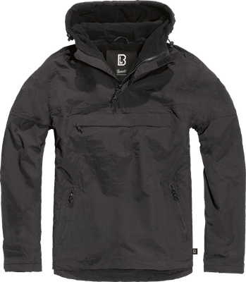 Мужской флисовый анорак Windbreaker Brandit, Black