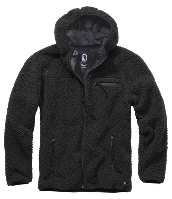 Мужская флисовая толстовка-куртка тедди Teddy Brandit, black
