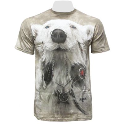 Мужская футболка   Медведь хиппи   Krasar