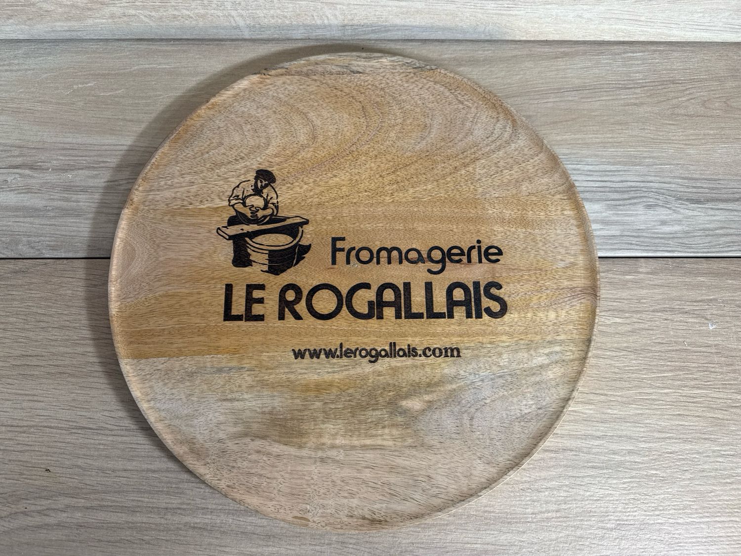 Plateau en bois diamètre 33