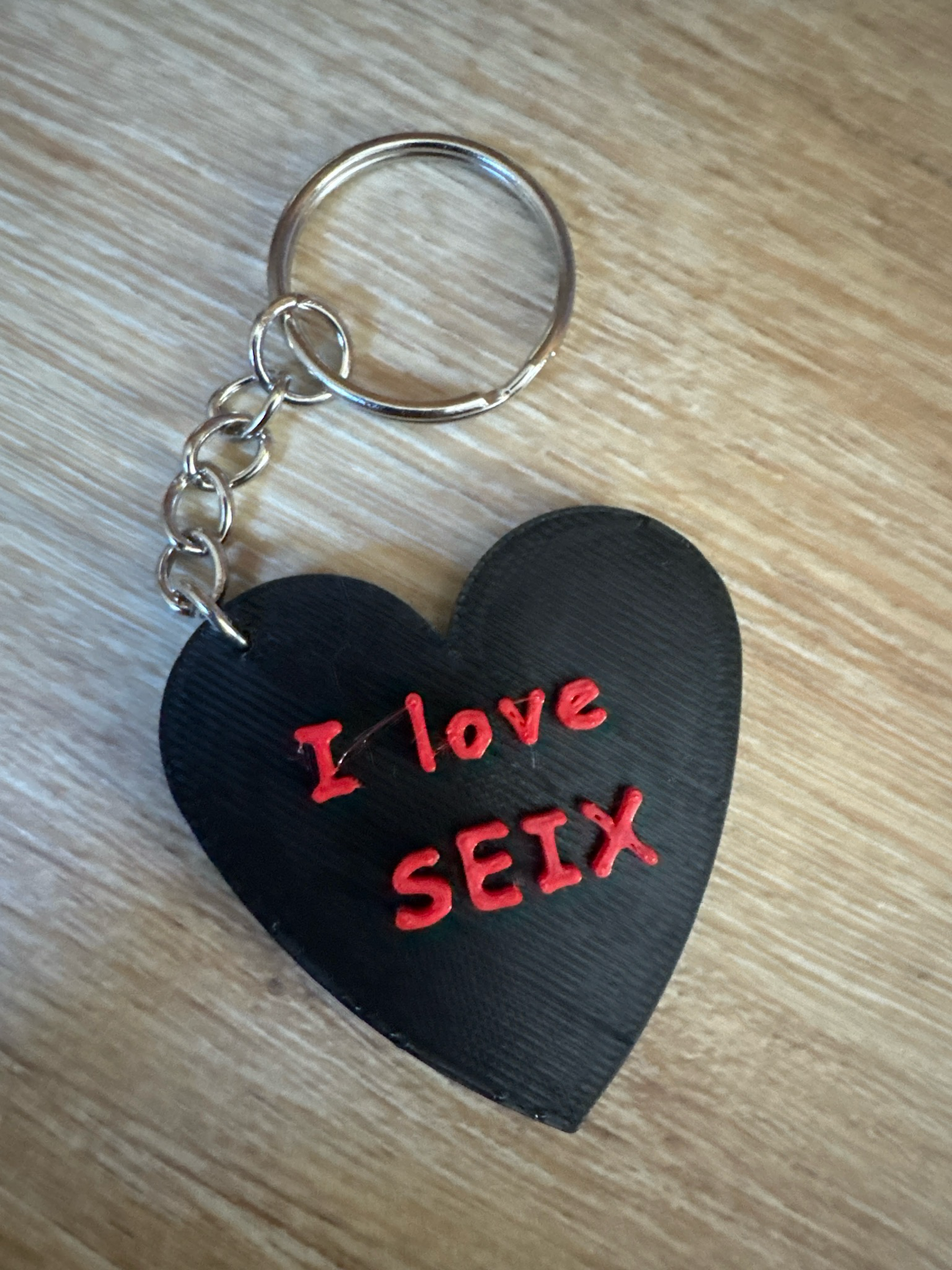 Porte clé      I ❤️ Seix