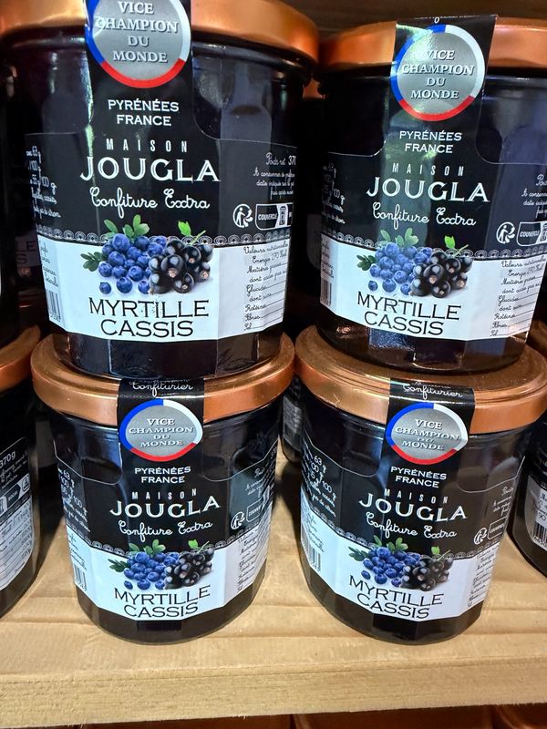 Confiture myrtille cassis