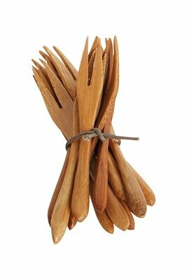 Minis fourchettes en bambou