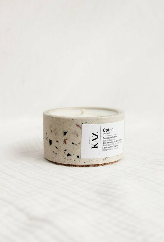 Bougie terrazzo coton