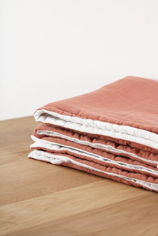 Couverture chaude vieux rose