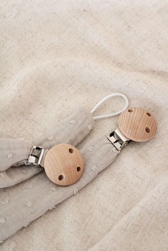 Attache tétine gaze de coton