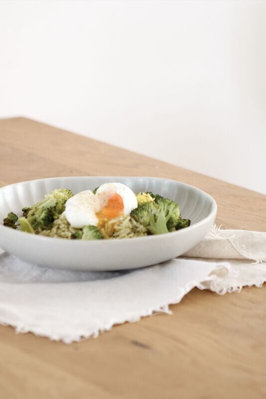 Assiette creuse fleur