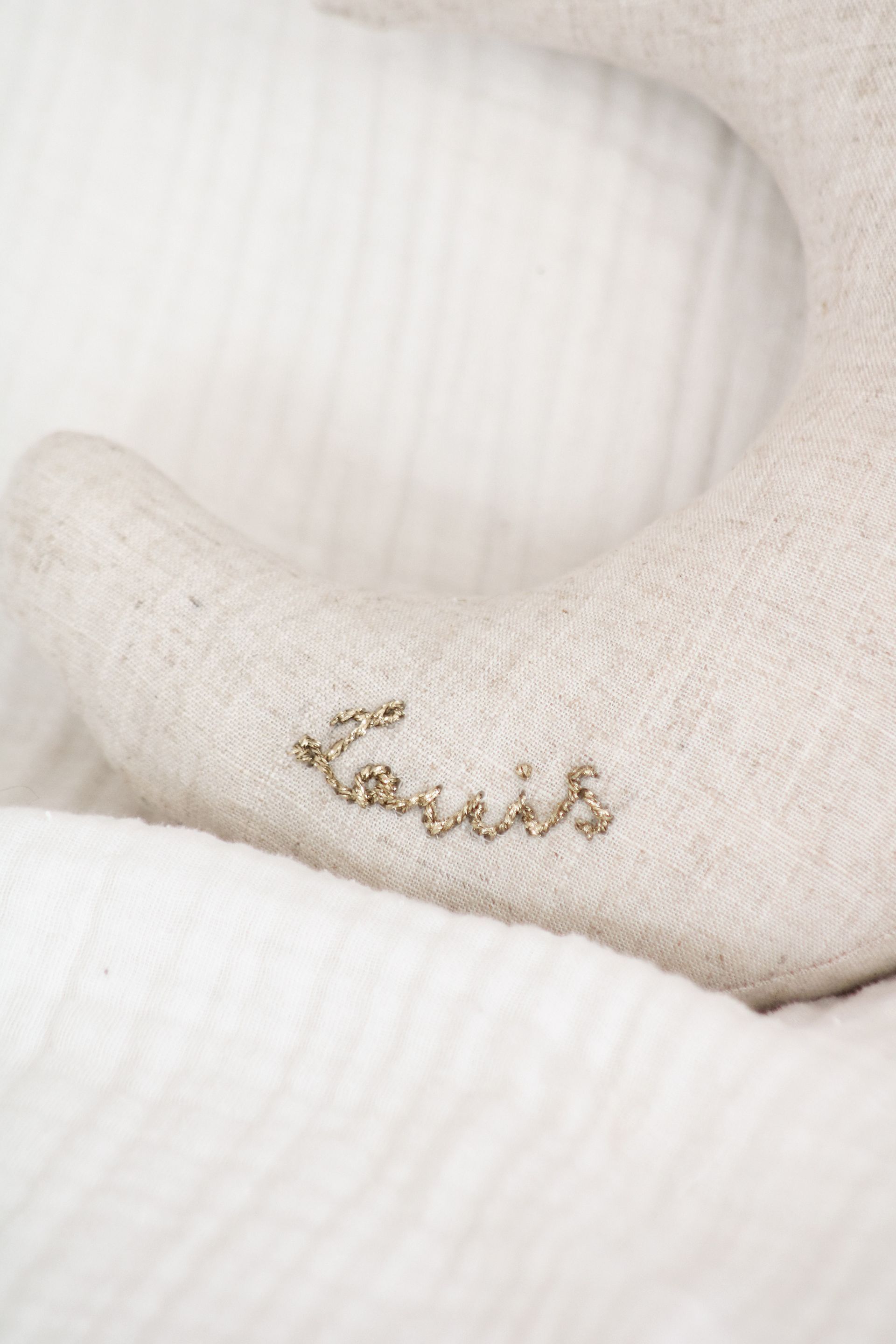 Lune brodée personnalisée