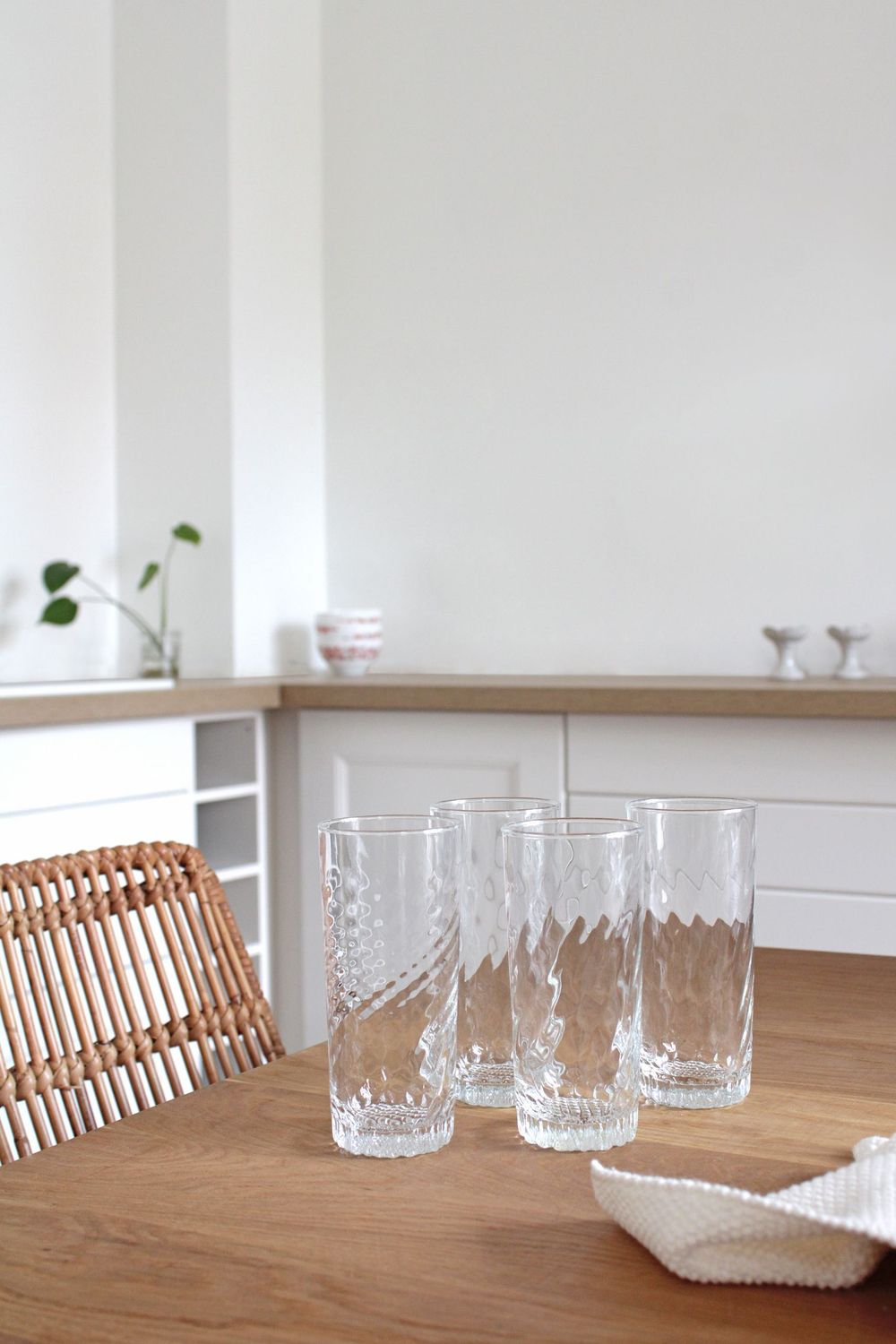 4 Grands verres Félix potin 50's